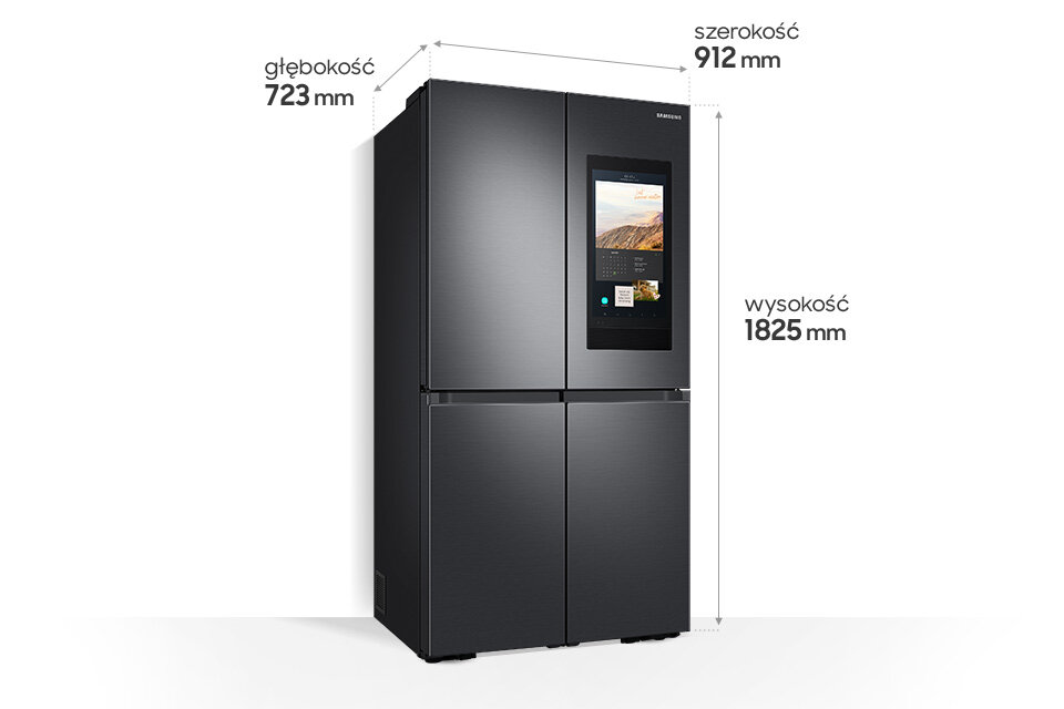 wymiary czterodrzwiowej lodówki Samsung wymiary czterodrzwiowej lodówki Samsung