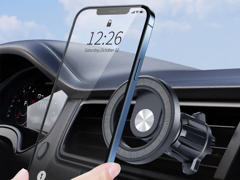 Uchwyt na telefon GÖTZE & JENSEN CH450 Magsystem klips haczykowy montaż kratka wentylacyjna