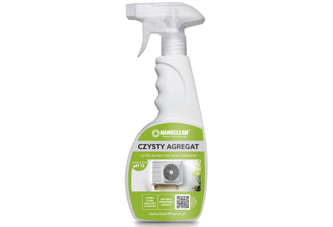 Płyn do czyszczenia NANOCLEAN Czysty Agregat 4Home NK44GT500 500 ml aktywna piana czyszcząca mech trawa liście kora tłuszcze smary oleje łatwa aplikacja spryskiwacz 360° pozycja środowisko