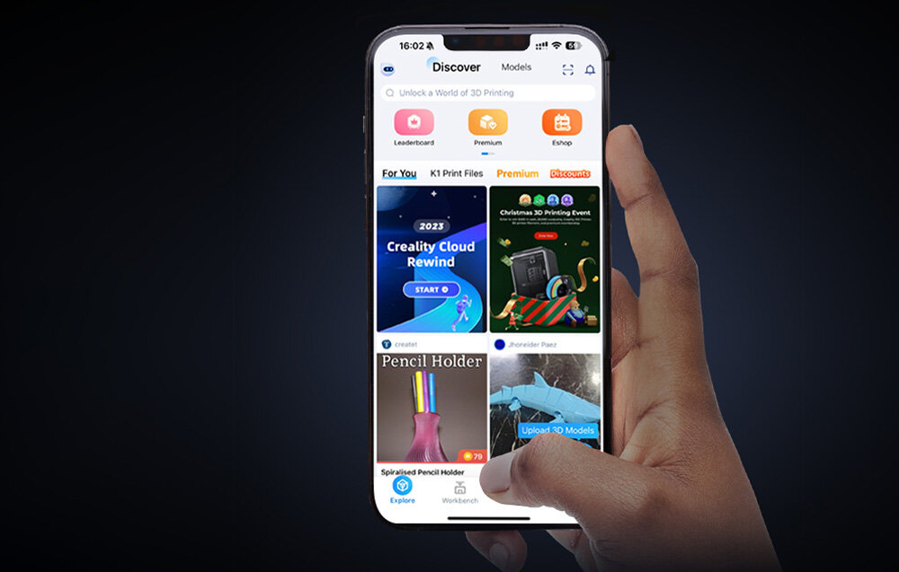 Creality Ender-3 V3 system oprogramowania kontrolę i monitorowanie aplikacji Creality Print slicer Creality Cloud APP stali sprężynowej