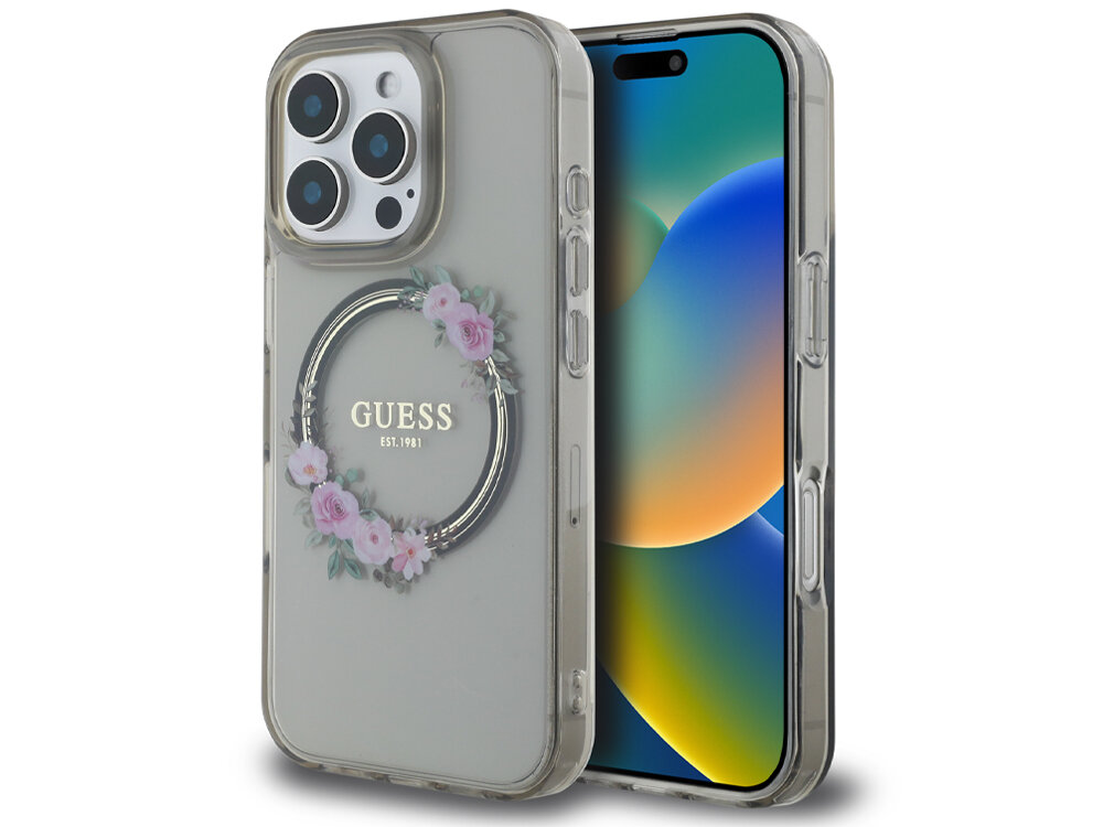 Etui Guess IML Flowers Wreath MagSafe
                pokrowiec case etui