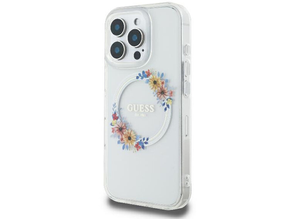 Etui Guess IML Flowers Wreath MagSafe
                pokrowiec case etui