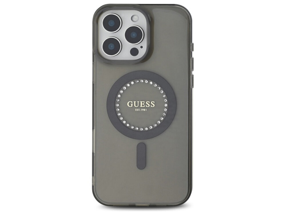 Etui GUESS IML Rhinestones MagSafe
                boki montaż krawędzie zabezpieczenie