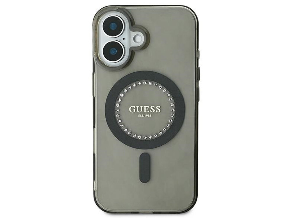 Etui GUESS IML Rhinestones MagSafe
                boki montaż krawędzie zabezpieczenie