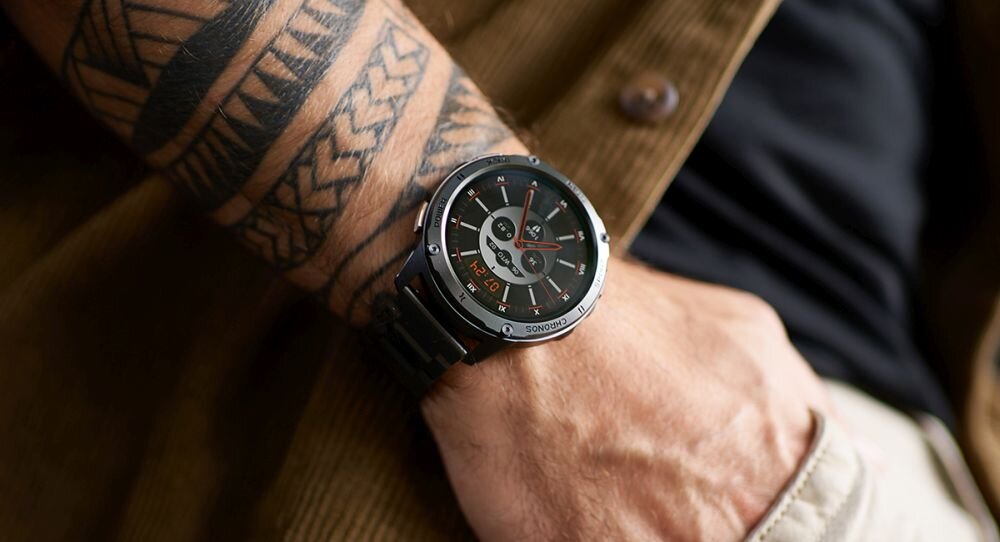Smartwatch MAXCOM FW110 Titan Chronos amoled jakosc obraz barwa