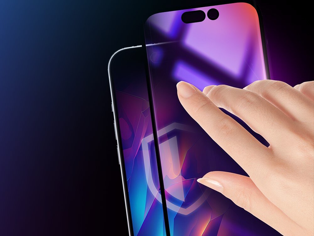 Szkło hartowane 3mk Rainbow Privacy dopasowanie etui 