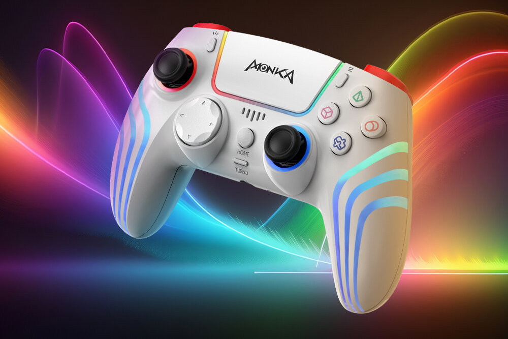 MARVO Monka Contra GT-96 Podświetlenie RGB atmosferę gamingową - kontroler od przodu