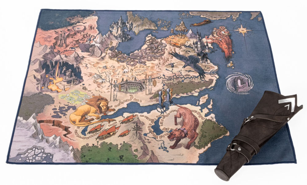 Dragon Age: Straż Zasłony Edycja Kolekcjonerska materiałowa mapa Thedas w tubie ze sztucznej skóry stylizowanej na kołczan