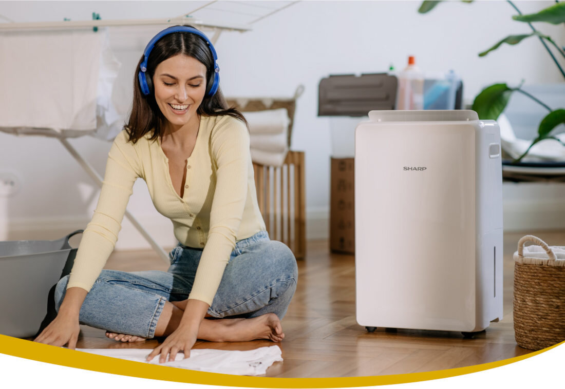 Osuszacz SHARP UD-P164P-W  Tryb suszenia ubrań możliwości ubrania