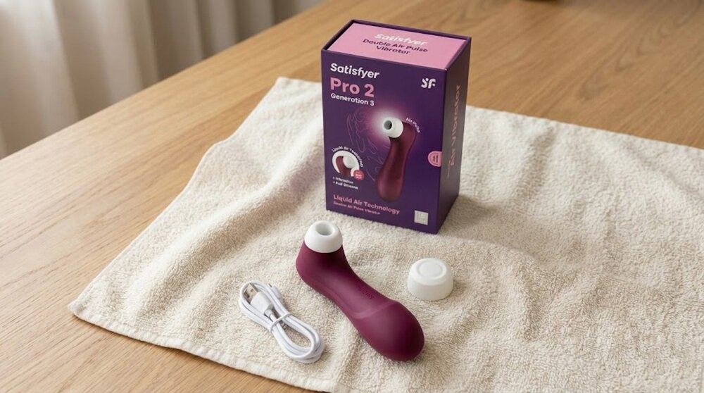 SATISFYER PRO 2 GENERATION 3 Masażer Łechtaczki Bezdotykowy z Wibracją Czerwony Dyskrecja wszechstronność cicha paca wodoszczelny IPX7