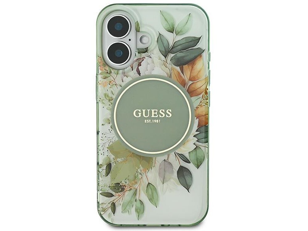 Etui Guess IML Flower & Tonal Circle MagSafe
                boki montaż krawędzie zabezpieczenie magsafe ładowanie