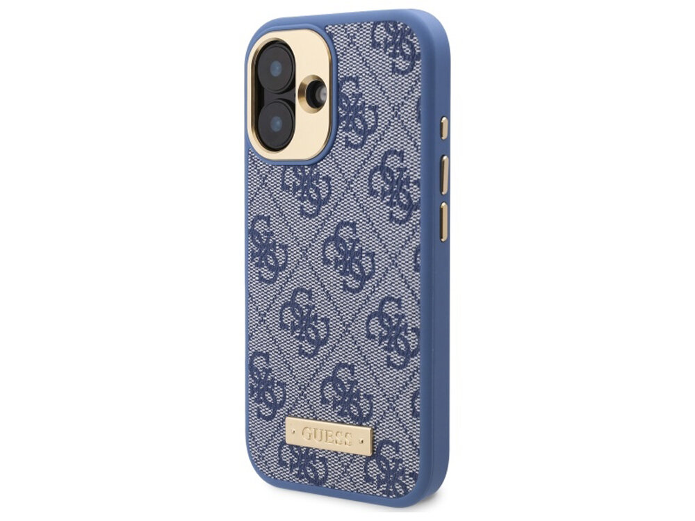 Etui Guess 4G Logo Plate MagSafe
                motyw symbol akcent materiały