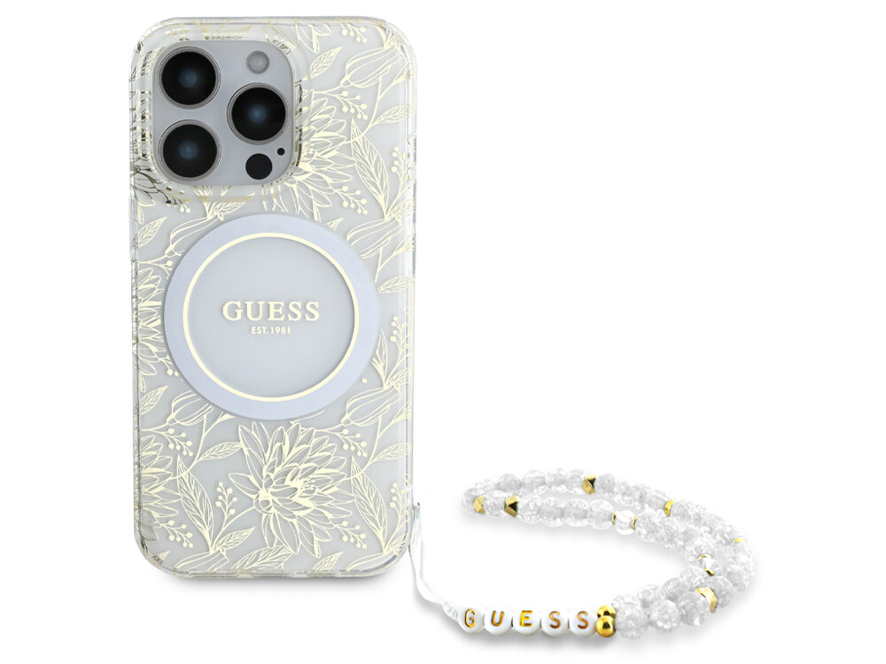 Etui Guess IML Flowers Allover Electro With Pearl Strap MagSafe
                rozwiązania design elegancja funkcjonalność