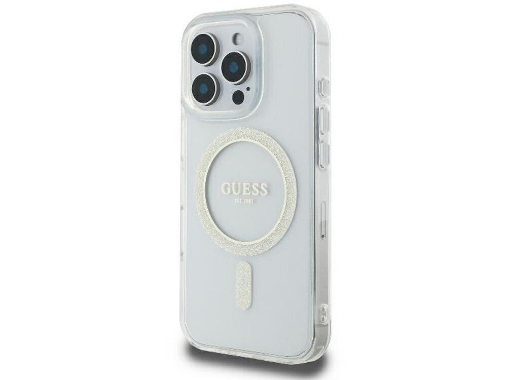 Etui Guess IML Glitter Circle MagSafe
                rozwiązania design elegancja funkcjonalność magsafe tył etui pod kątem