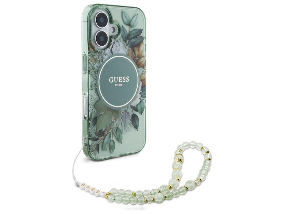 Etui Guess IML Flower & Tonal Circle MagSafe
                boki montaż krawędzie zabezpieczenie