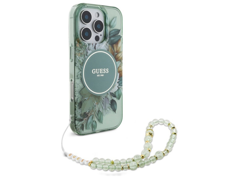 Etui Guess IML Flower & Tonal Circle MagSafe
                boki montaż krawędzie zabezpieczenie