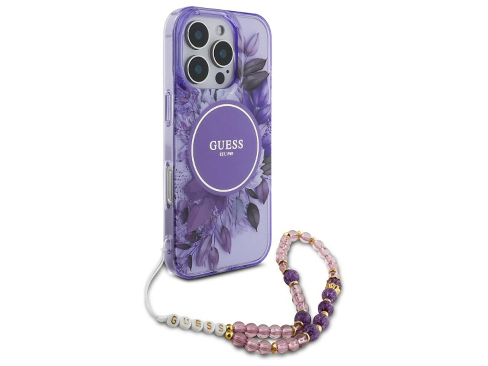 Etui Guess IML Flower & Tonal Circle MagSafe
                boki montaż krawędzie zabezpieczenie