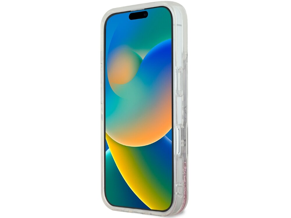 Etui GUESS Liquid Glitter Flower MagSafe
            ochrona trwałość ekran aparat magsafe ładowanie