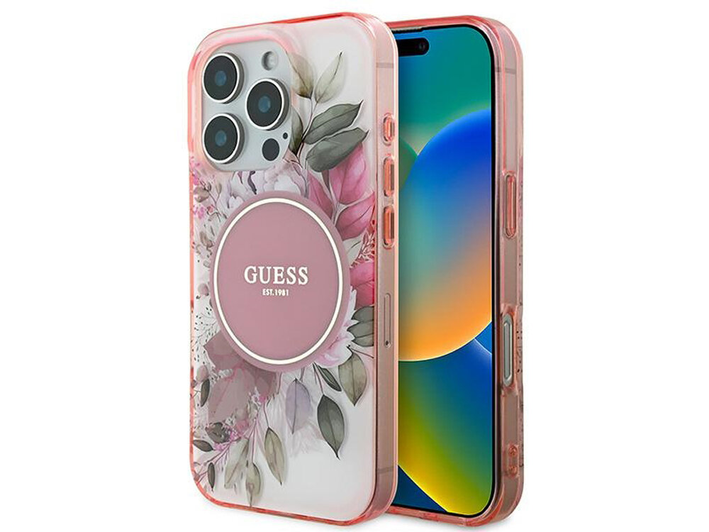 Etui Guess IML Flower & Tonal Circle MagSafe
                pokrowiec case etui