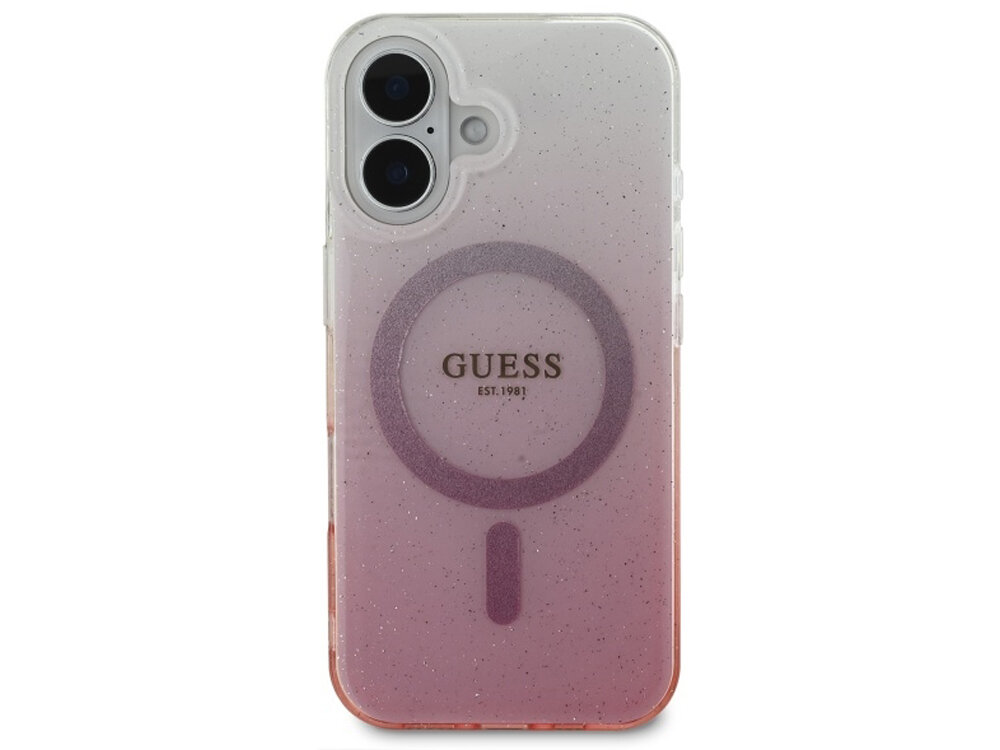 Etui Guess IML Glitter Gradient MagSafe
boki montaż krawędzie zabezpieczenie tył etui
