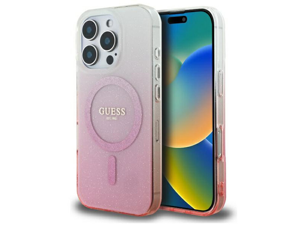 Etui Guess IML Glitter Gradient MagSafe
                pokrowiec case etui