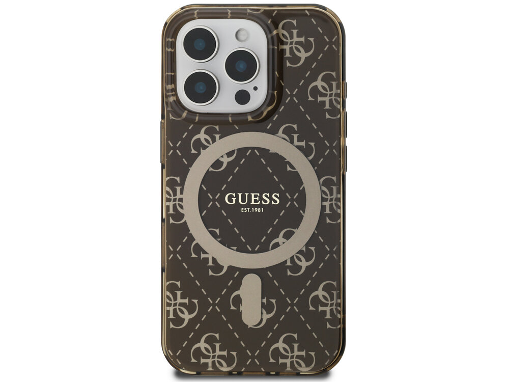 Etui Guess IML 4G Background MagSafe
                boki montaż krawędzie zabezpieczenie