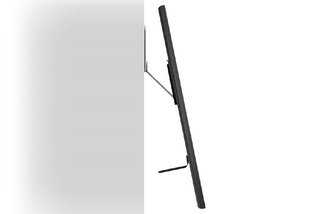 Uchwyt NEDIS do TV 43-85 cali TVWM5065BK - Zarządzanie kablami, uchwyt umocowany na ścianie pokazany bokiem