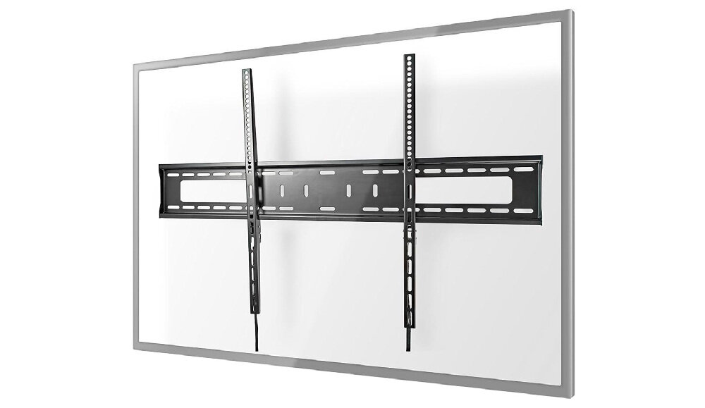 Uchwyt NEDIS do TV 60-100 cali TVWM2070BK - Stabilny montaż, uchwyt przymocowany do ramki telewizora