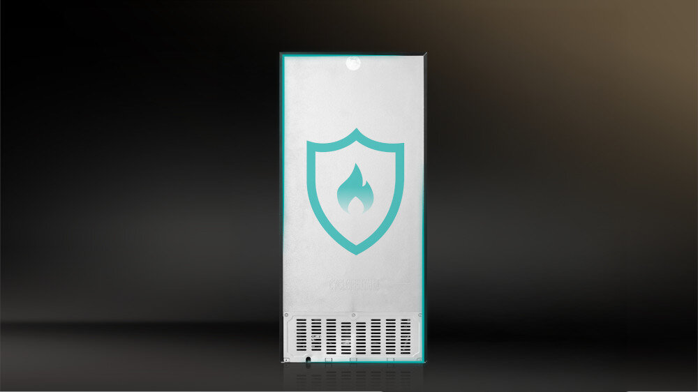 CHŁODZIARKA DO WINA HISENSE RW3N230GELF swobodne ustawienie przy ścianie metalowy tył ochrona