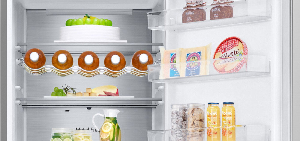 LODÓWKA LG GBV5250DPY półka na wino butelki szkło bezpieczne przechowywanie