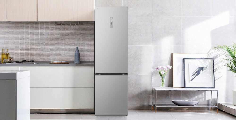 LODÓWKA LG GBV5250DPY Dobrze dobrana forma pojemność 344 l zabudowa płaska konstrukcja