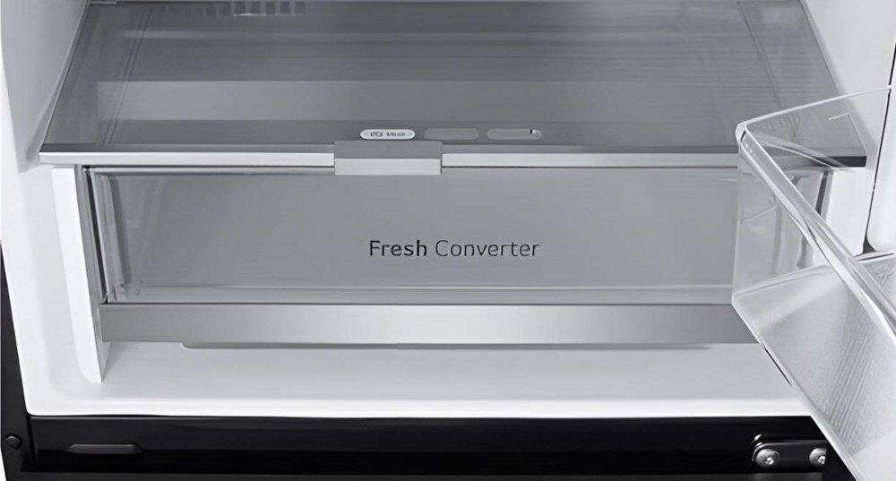 Lodówka LG GBG 7190CEV szuflada Fresh Converter mięso ryby świeżość regulacja wilgotności suwak
