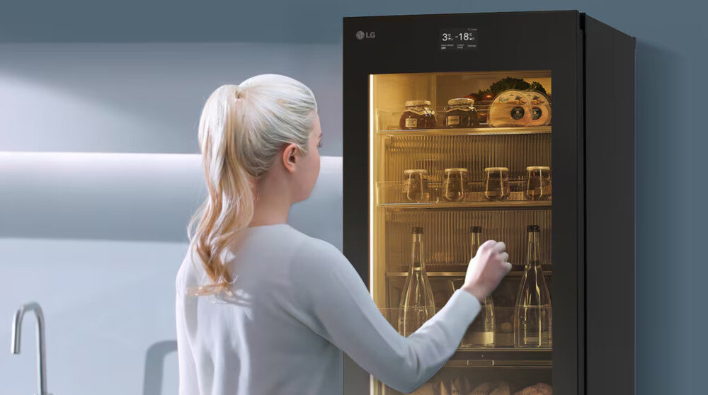 LODÓWKA GBG719MDNN MOODUP INSTAVIEW drzwi InstaView szklany panel dwukrotne stuknięcie zawartość bez otwierania