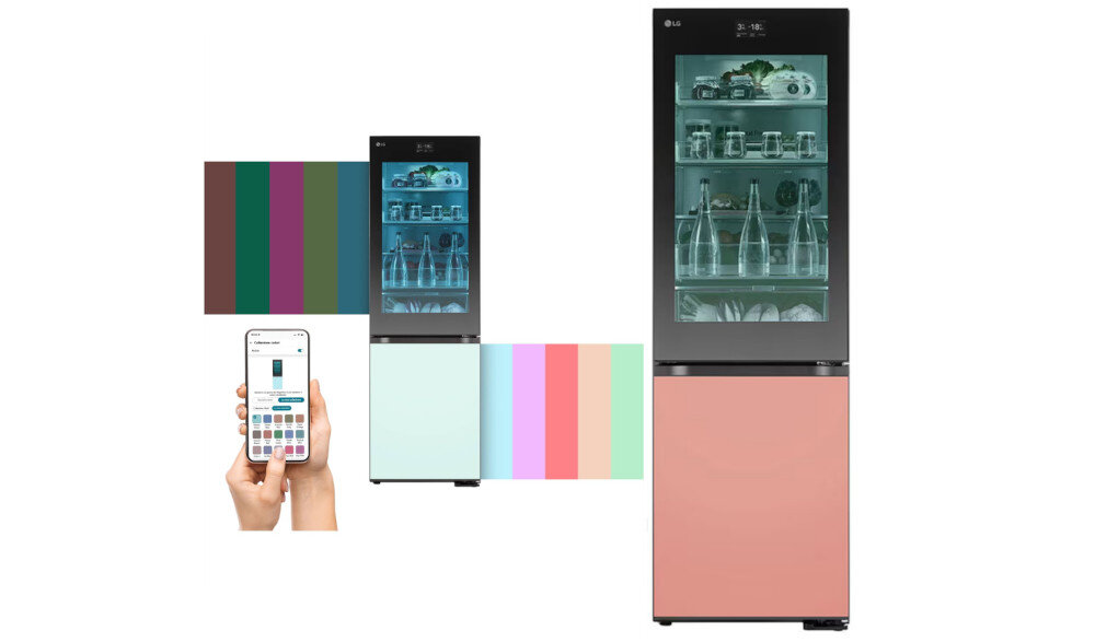 LODÓWKA GBG719MDNN MOODUP INSTAVIEW kolory możliwości zmiana kolekcja połączenie aplikacja smartfon ThinQ