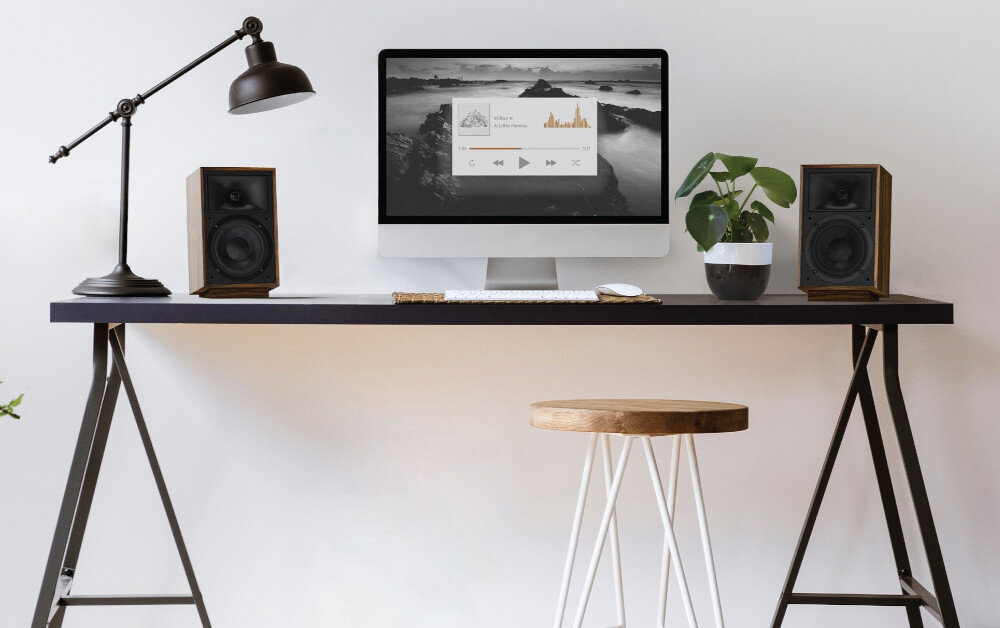 Aktywne kolumny podstawkowe z subwooferem KLIPSCH HERITAGE PROMEDIA 2.1 - Design inspirowany klasyką