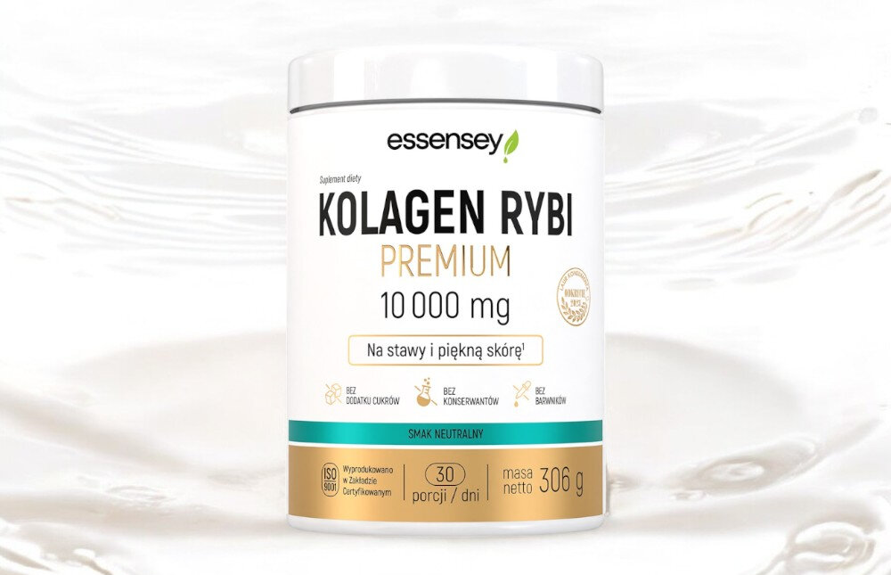 Kolagen ESSENSEY Rybi Premium Neutralny 306 g bialko strukturalne glowny komponent skory witamina C