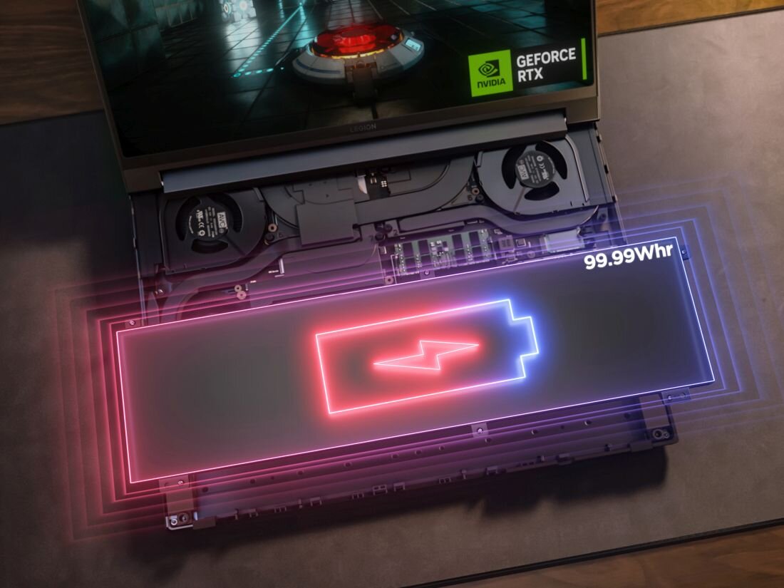 Laptop LENOVO Legion 9 - Super Rapid Charge 99,99 Wh 