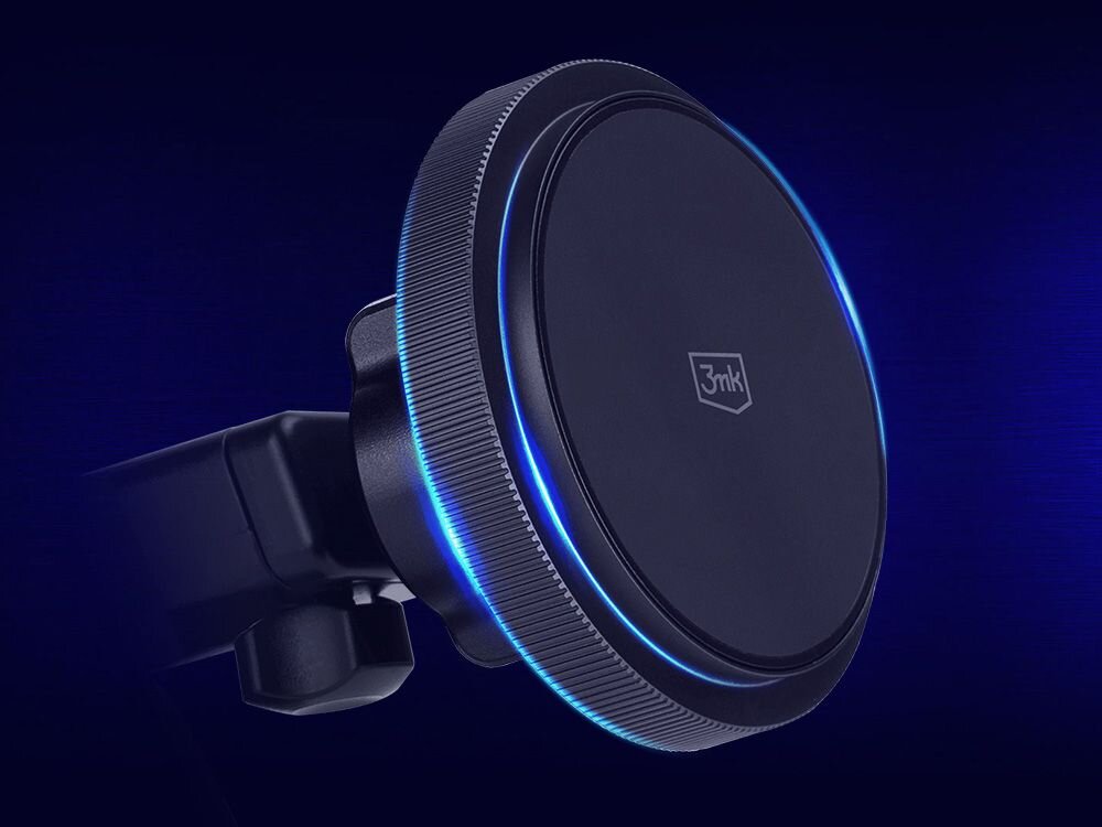 Uchwyt samochodowy z ładowarką indukcyjną 3MK Car MagCharger komfort bezpieczenstwo magnes