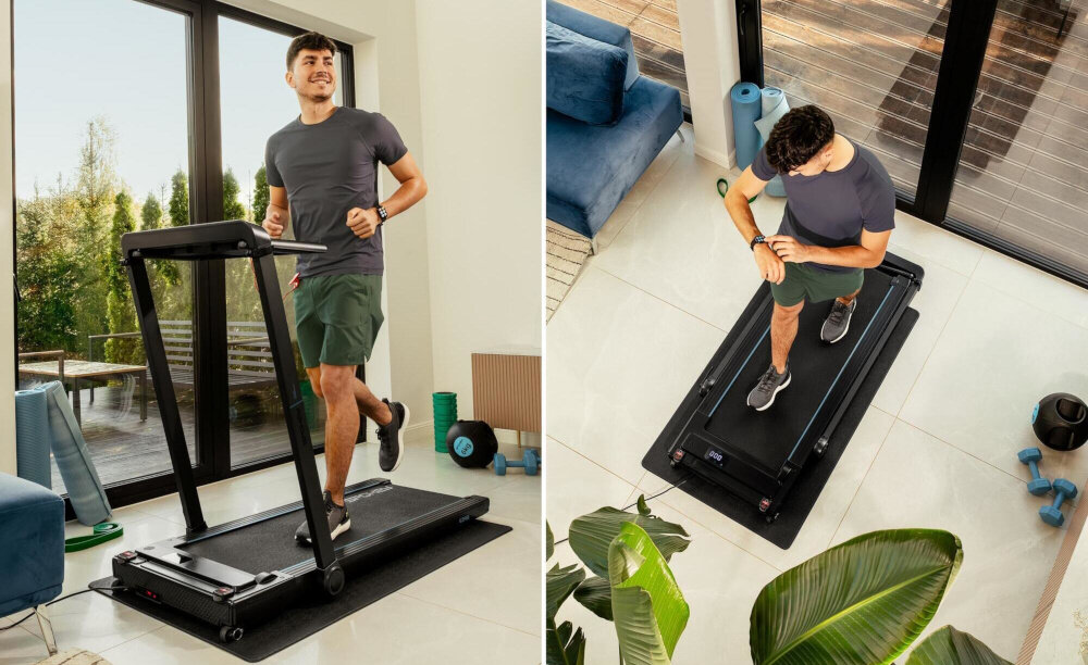 Bieżnia elektryczna SPOKEY Ezra 1120W 14km-h trening w domu spokojny trening cardio