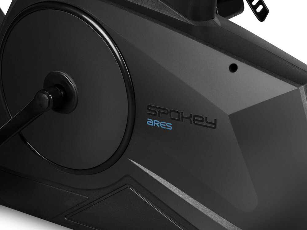 Rower magnetyczny SPOKEY Ares dynmiczny trening wysoka jakosc wykonania kolo zamachowe waga 8 kg plynny ruch latwa obsluga mozliwosc przechowywania w dowolnym miejscu