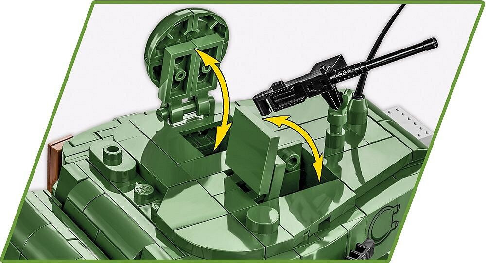 Klocki plastikowe COBI Historical Collection World War II M26 Pershing T26E3 COBI-2564 Ruchome elementy 904 klocków skala projekt
