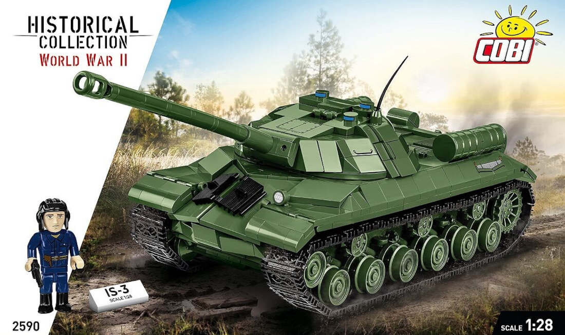 Klocki plastikowe COBI Historical Collection World War II IS-3 Soviet Heavy Tank COBI-2590