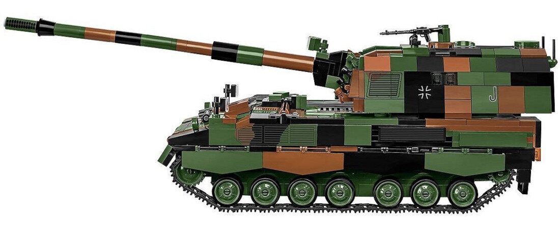 Klocki plastikowe COBI Armed Forces Panzerhaubitze 2000 COBI-2628 Wierność pierwowzorowi tysiąc elementów zalety