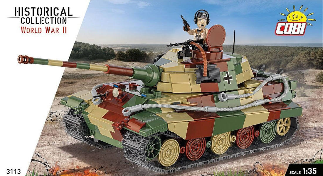 Klocki plastikowe COBI Historical Collection World War II Panzer VI Ausf. B Königstiger COBI-3113