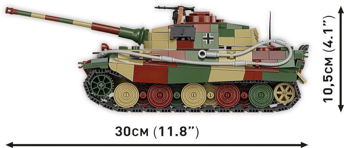 Klocki plastikowe COBI Historical Collection World War II Panzer VI Ausf. B Königstiger COBI-3113 Wysoka jakość wykonanie precyzja dopasowanie trwała konstrukcja