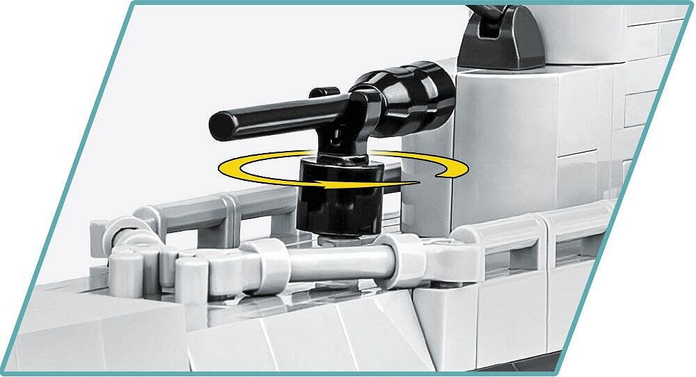 Klocki plastikowe COBI Historical Collection World War II USS Tang SS-306 COBI-4831 amerykański okręt podwodny klasy Balao z okresu Drugiej Wojny Światowej 24 torpedy, działko przeciwlotnicze i dwa karabiny maszynowe
					Maksymalne przetestowane zanurzenie to aż 180 metrów zwodowany dnia 17 sierpnia 1943 roku 24 października 1944 roku, podczas swojego piątego
					patrolu został zatopiony Zatopił od 24 do 31 jednostek pływających przeciwnika