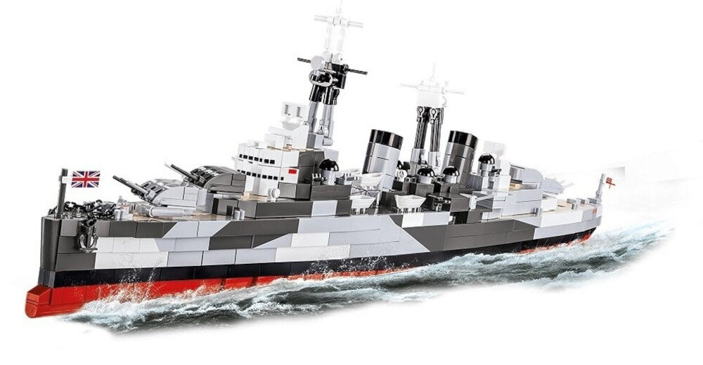 Klocki plastikowe COBI Historical Collection World War II HMS Belfast COBI-4844 Imperial War Museums skala długość wysokość ruchome elementy