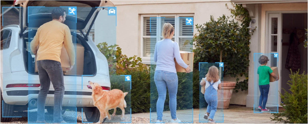 REOLINK P430 powiadomienia w czasie rzeczywistym osób, pojazdów i zwierząt rozróżnia istotne ruchy spadające liście czy krople deszczu bezpieczeństwo i kontrolę