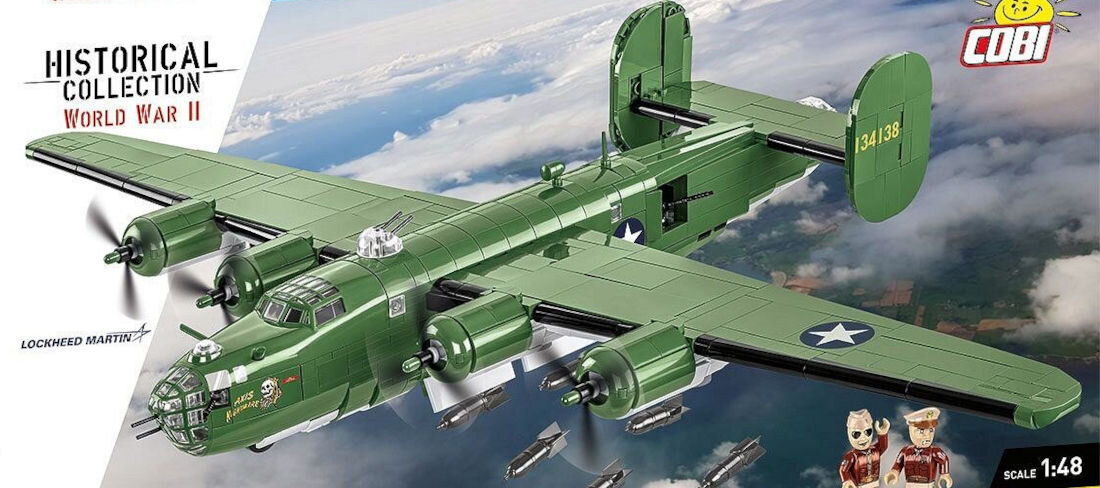 Klocki plastikowe COBI Historical Collection World War II Consolidated B-24 Liberator COBI-5739