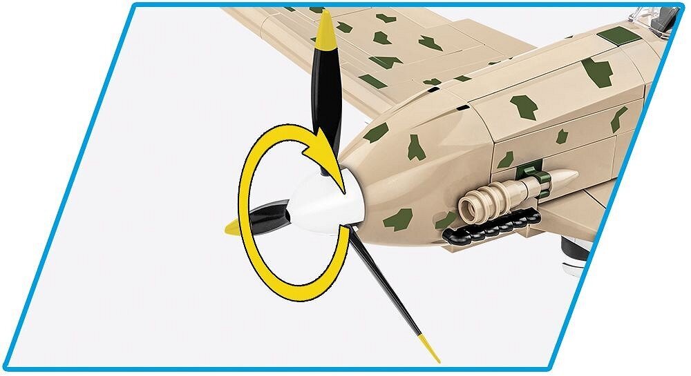 Klocki plastikowe COBI Historical Collection World War II Macchi C.202 Folgore COBI-5760 jeden z najważniejszych i najbardziej udanych myśliwców włoskich podczas
II Wojny Światowej zaawansowana konstrukcja i dobre osiągi zapisał się w historii jako
symbol włoskiej inżynierii lotniczej z okresu wojny